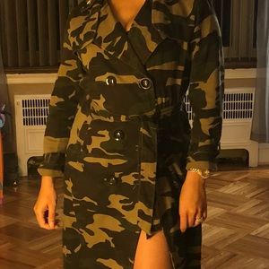 Camo Trench Coat